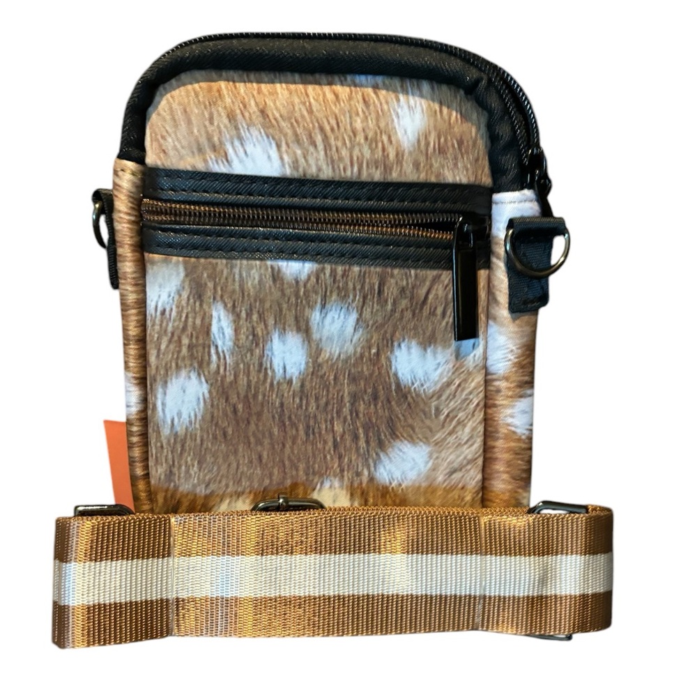 NWT-Casey Range fawn/deer print Neoprene Cellphone Bag